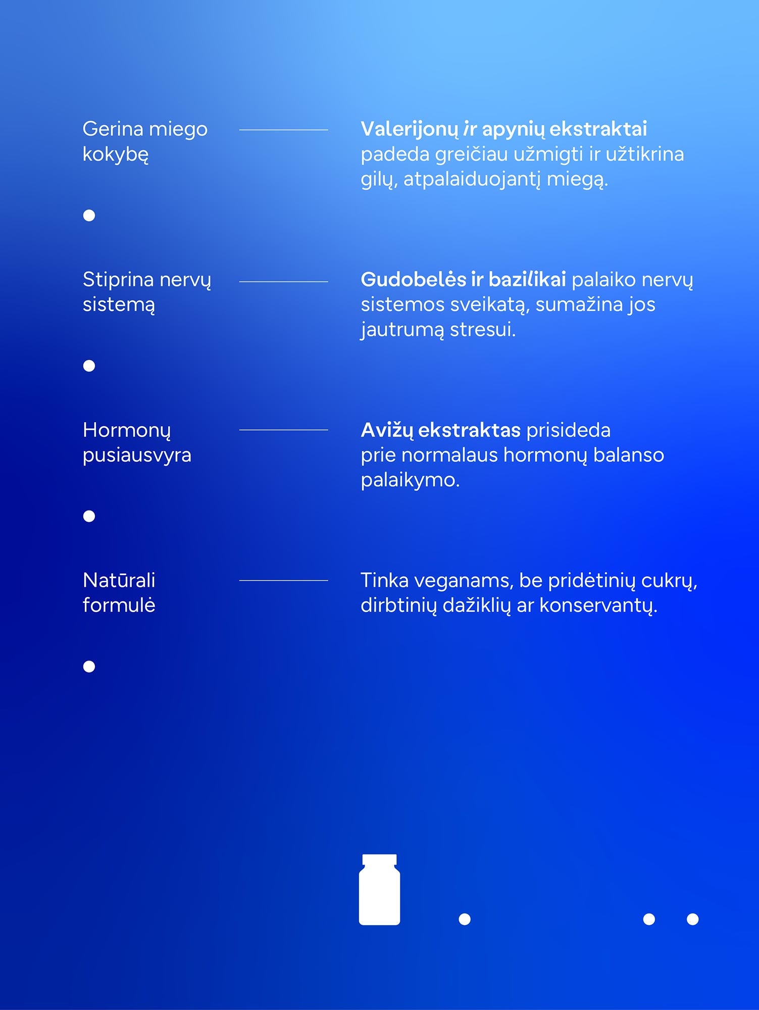 Kelionių maisto papildas KOKYBIŠKAM MIEGUI (30 kaps.)