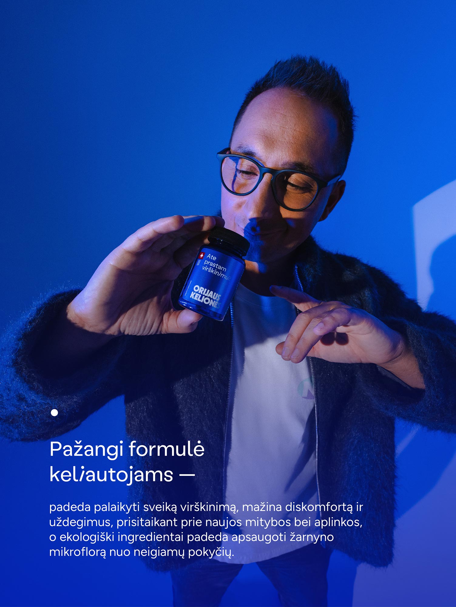 Kelionių maisto papildas GERESNIAM VIRŠKINIMUI (30 kaps.)