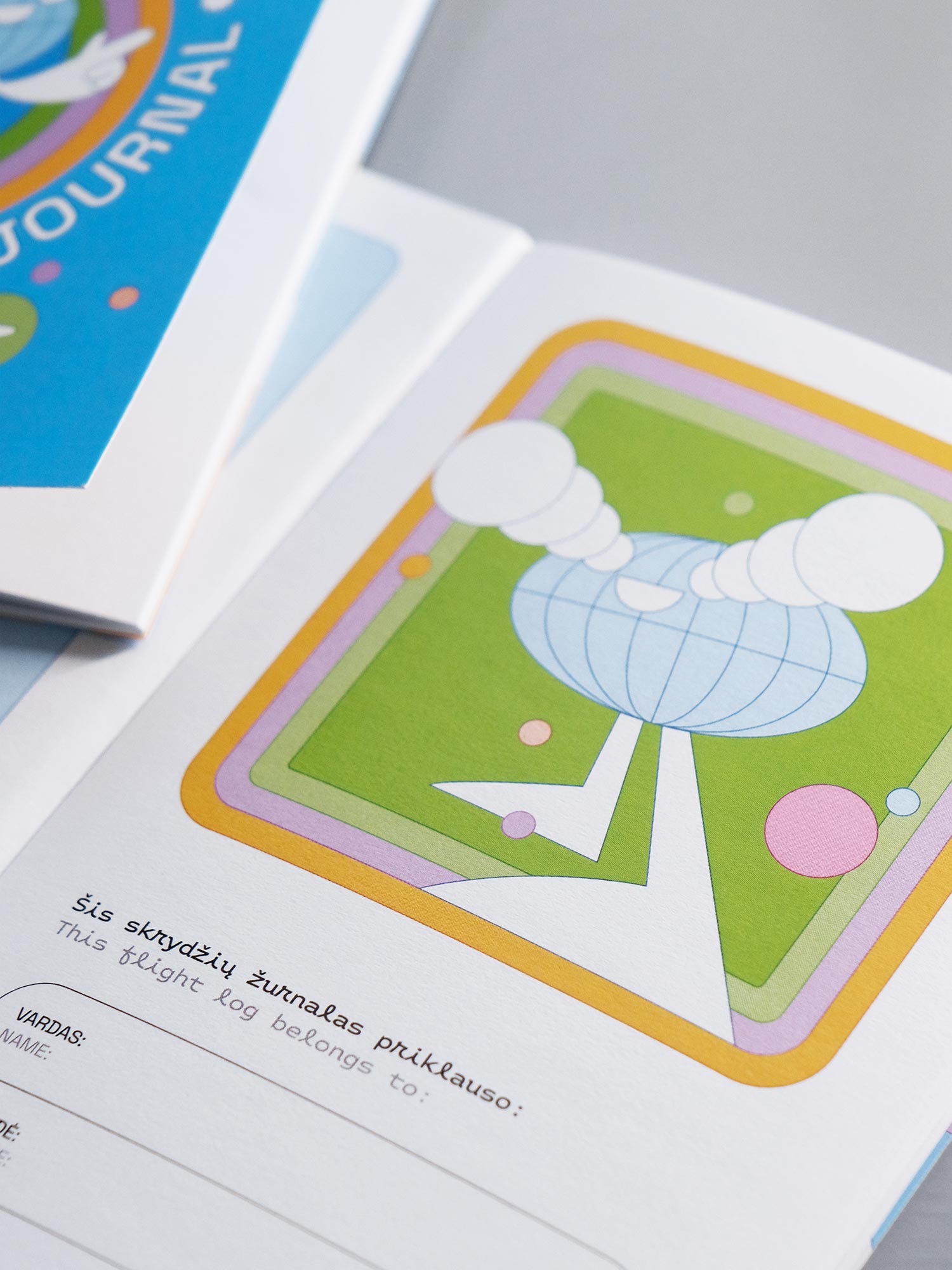 Skrydžių žurnalas vaikams