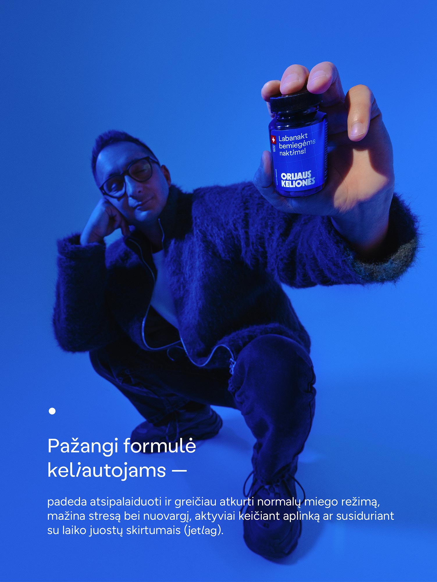 Kelionių maisto papildas KOKYBIŠKAM MIEGUI (30 kaps.)